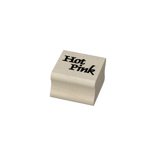 Shock rosa small gummi frimärke no handle stämpel (Stämpel)