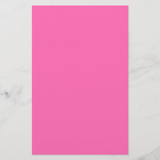 Shock rosa Solid Färg Brevpapper (Framsida)