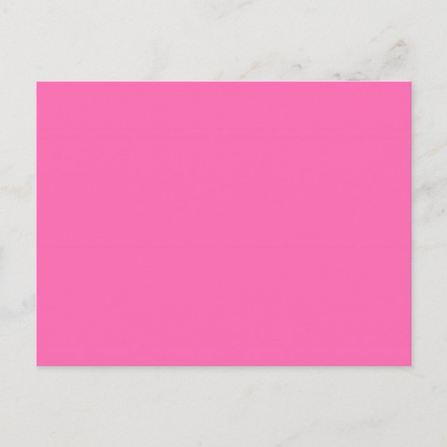 Shock rosa Solid Färg Vykort (Framsida)