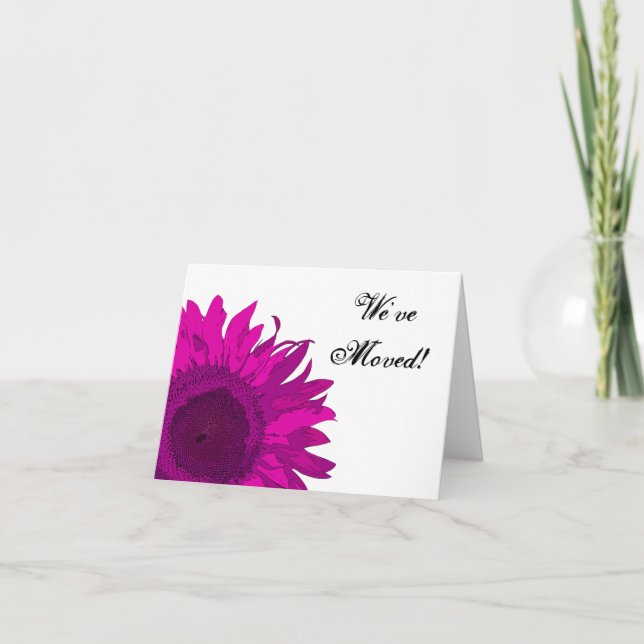 Shock rosa solrosförändring i Adress Meddelande (Framsida)