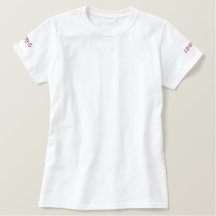 Shock rosa: Söt Wahine Embroized T Shirt