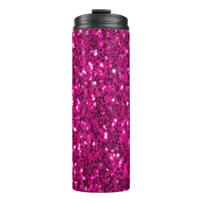 Shock rosa sparkles faux glitter (Framsida)