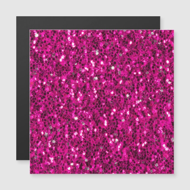 Shock rosa sparkles faux glitter (Fram/baksida)