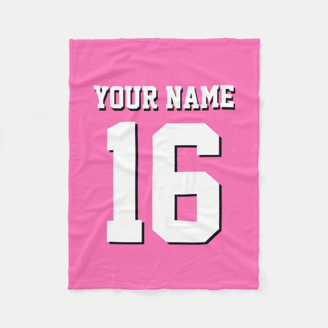 Shock rosa Sporty Team Jersey Fleecefilt (Framsidan)