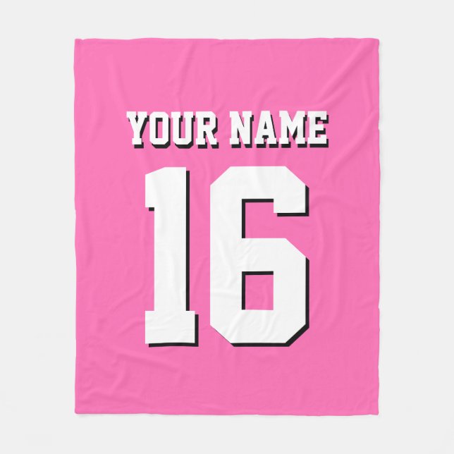 Shock rosa Sporty Team Jersey Fleecefilt (Framsidan)