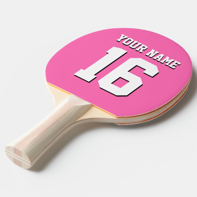 Shock rosa Sporty Team Jersey Pingisracket (Frontvinkel)