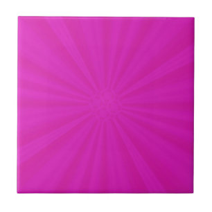 Shock rosa Star Burst Tile Kakelplatta