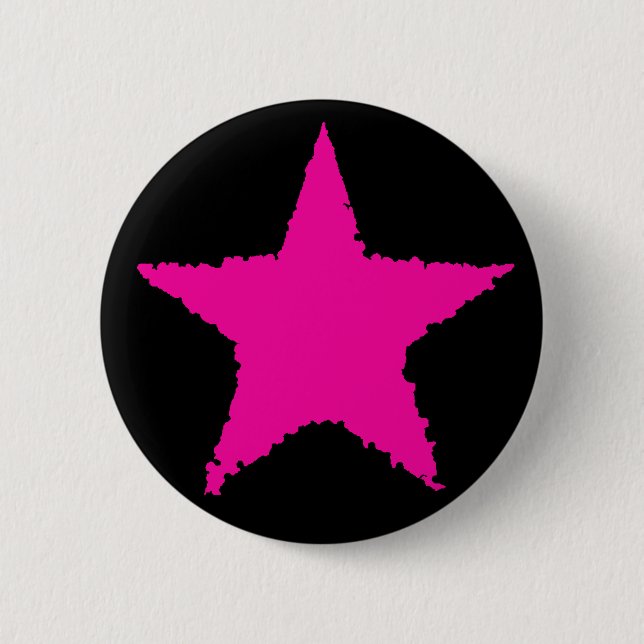 Shock rosa star knapp (Framsida)