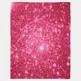 Shock rosa Stars Fleece Blanket