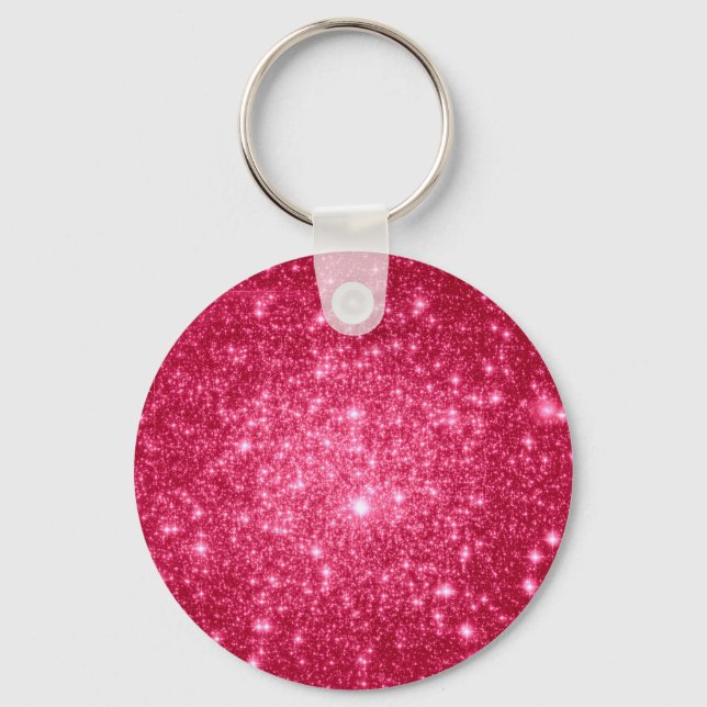 Shock rosa Stars Nyckelring (Framsida)