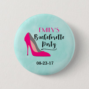 Shock rosa Stiletto High Heel Bachelorette Party Knapp