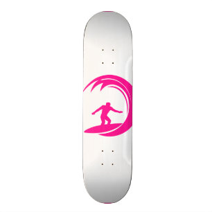Shock rosa Surfing Old School Skateboard Bräda 18 Cm