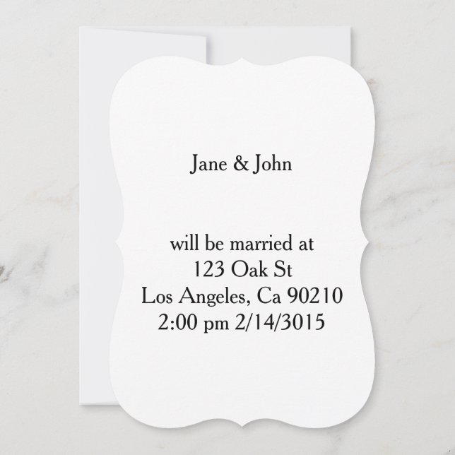 shock rosa, svarta bröllopsinbjudningar i kärlek inbjudningar (Baksida)