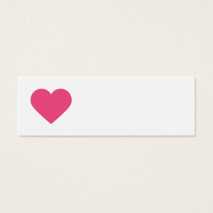 Shock rosa Sweet Heart & Chevron Gift-Märkre Litet Visitkort