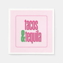 Shock rosa Tacos Birthday Bachelorette Möhippa