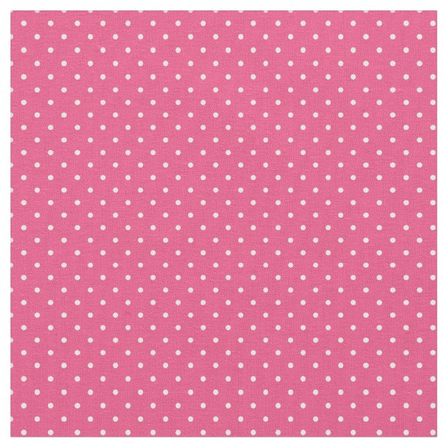 Shock rosa Tiny Dots Tyg (Närbild)