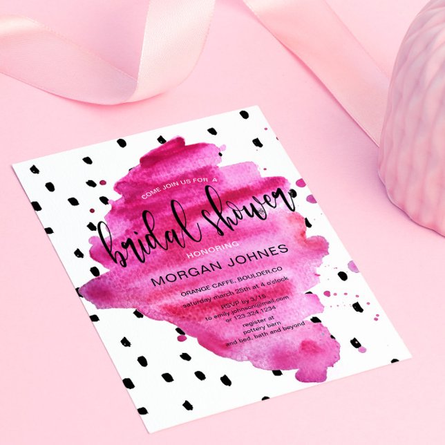 Shock rosa toppen Chic | INBJUDNINGSKORT FÖR MÖHIP (Skapare uppladdad)