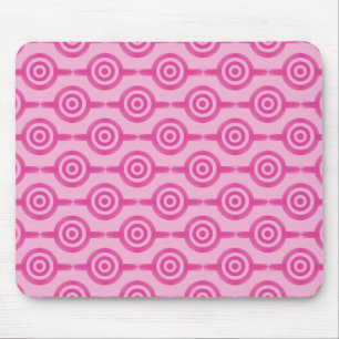 Shock rosa Trendig Circles Mousepad Musmatta