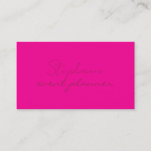 Shock rosa Trendig Colorful Girly Professionell Br Visitkort