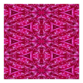 Shock rosa Triangles Perfect Poster