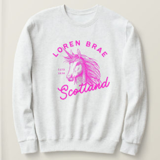 Shock rosa unicorn Loren Brae sweatshirt T Shirt