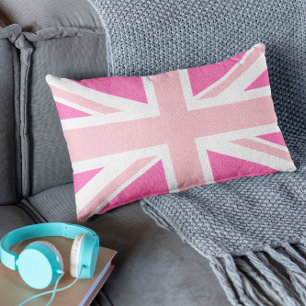 Shock rosa Union Jack Lumbarkudde