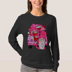 Shock rosa Valentindagen Gnomes T Shirt