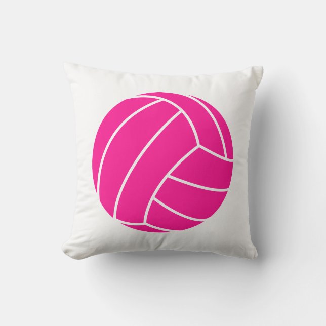 Shock rosa Volleyball Kudde (Framsida)