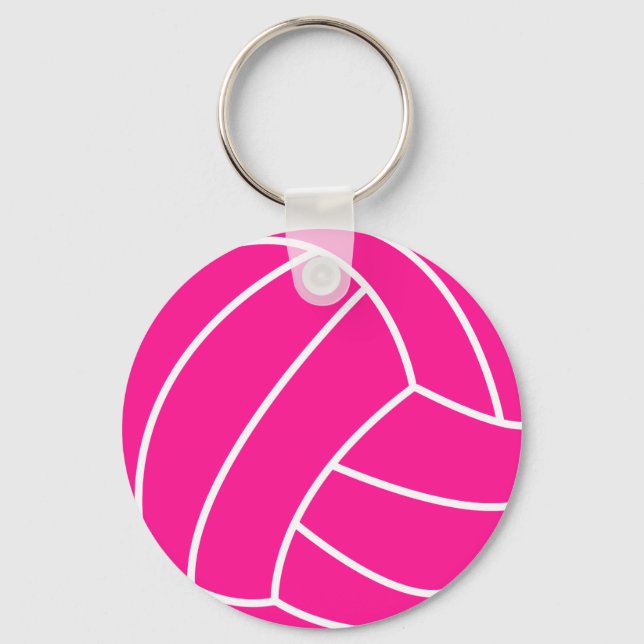 Shock rosa Volleyball Nyckelring (Framsida)
