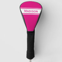 shock rosa White Rand Modern Namn Monogram