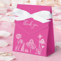 Shock rosa Wildblommor Tack