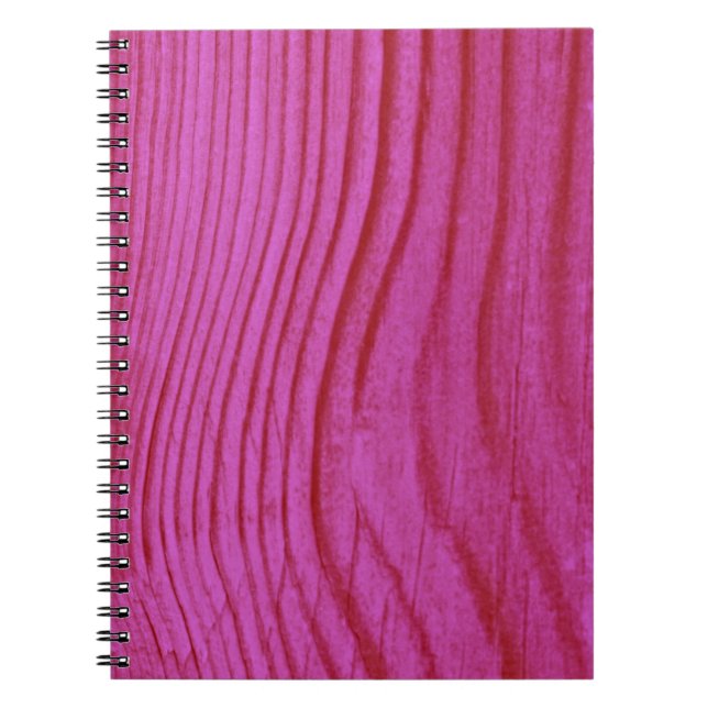Shock rosa Wood Anteckningsbok (Framsidan)