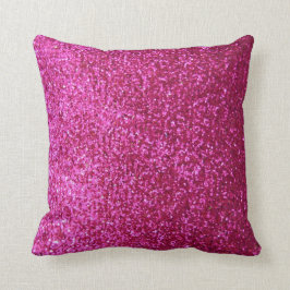 Shock rosaFauxglitter Kudde