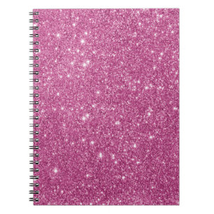 Shock rosaglitterSparkles Anteckningsbok Med Spiral