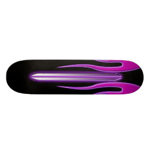 Shock rosalilor flammar det FutureRetro däcket Skateboard Bräda 19,5 Cm