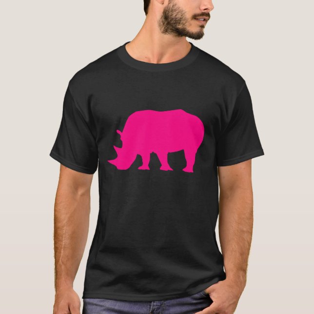 Shock rosanoshörningskjorta tee (Framsida)