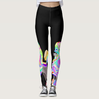 shock rosapudelbyxor leggings