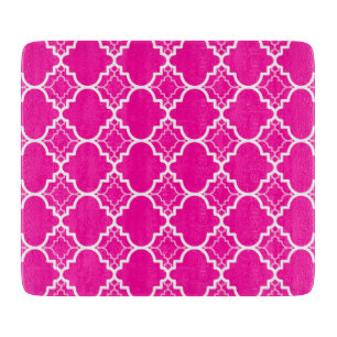 Shock rosaQuatrefoil geometriskt mönster
