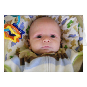 SHOCKED BABY-THE-LOOK SÄGER DET HELA 5:e HUMOR Hälsningskort