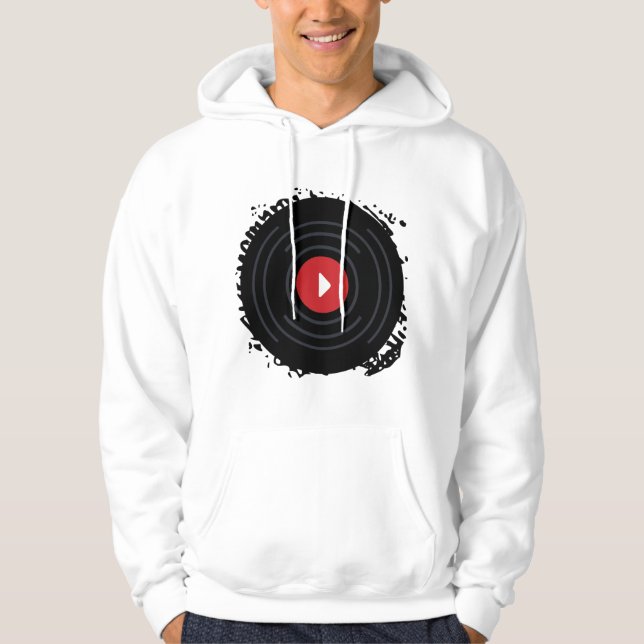 Shockoe Records White Hoodie (Framsida)