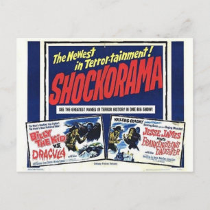 Shockorama dubbla dracula mfrankenstein-vykort vykort