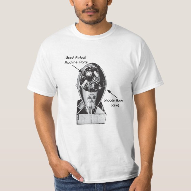 Shoddy bombardera pinballskjortan tee shirt (Framsida)