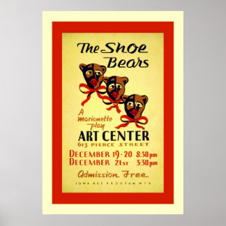 Shoe Bears Poster