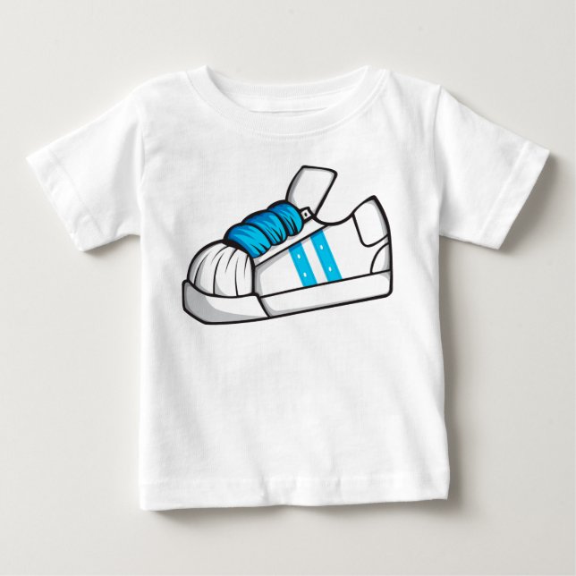 Shoe Blue T-shirt (Framsida)