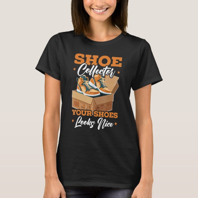 Shoe Collector Sneakerhead Shoe I Kärlek Sneakers T Shirt (Framsida)