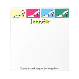 Shoe Diva Attitude Colorful Anteckningsblock