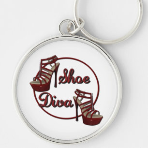 Shoe Diva Women's Humor Nyckelring