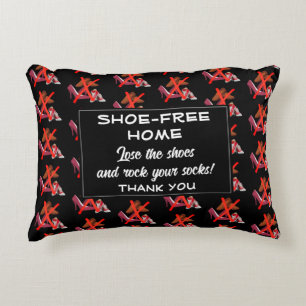 SHOE-FREE HOME Välkommen Prydnadskudde