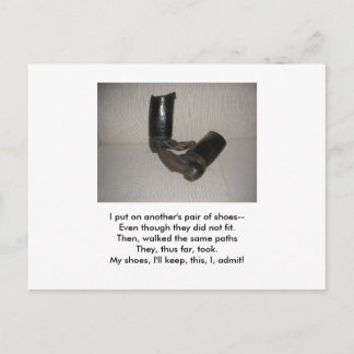 SHOE POSTCARD VYKORT