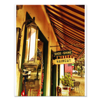 Shoe Shine och en hårklippning Fototryck